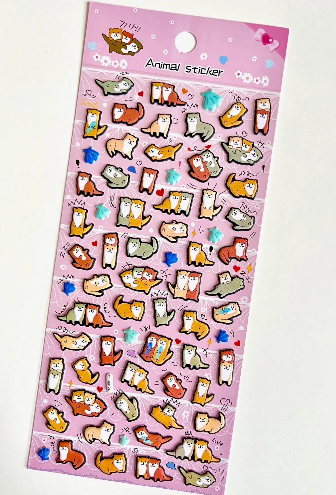 11045 Otter Puffy Stickers-10