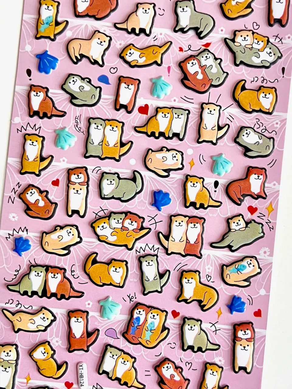 11045 Otter Puffy Stickers-10
