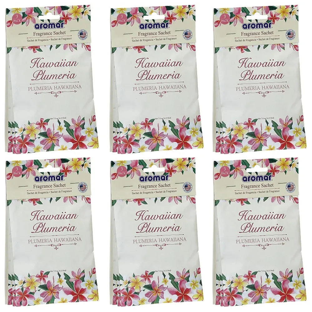 12 Scented Sachet Fragrance Bags Home Closet Drawer Car Air Freshener Plumeria