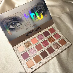 18 Color Nude Shining Eyeshadow Palette Makeup Glitter Pigment Smoky Eye Shadow
