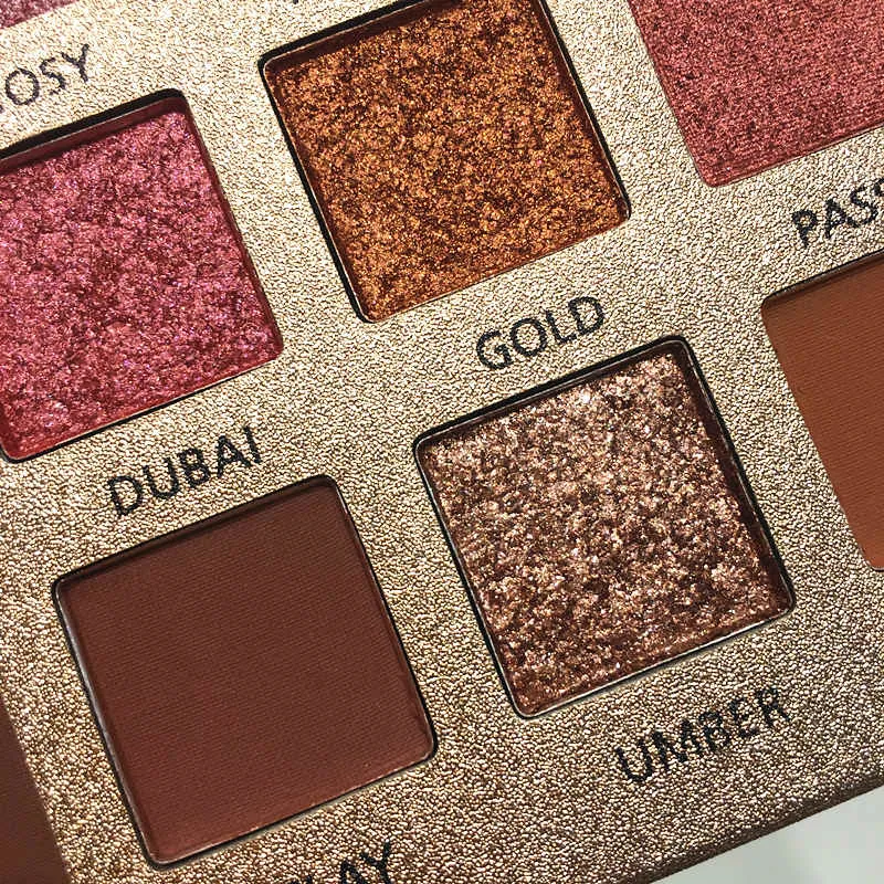 18 Color Nude Shining Eyeshadow Palette Makeup Glitter Pigment Smoky Eye Shadow