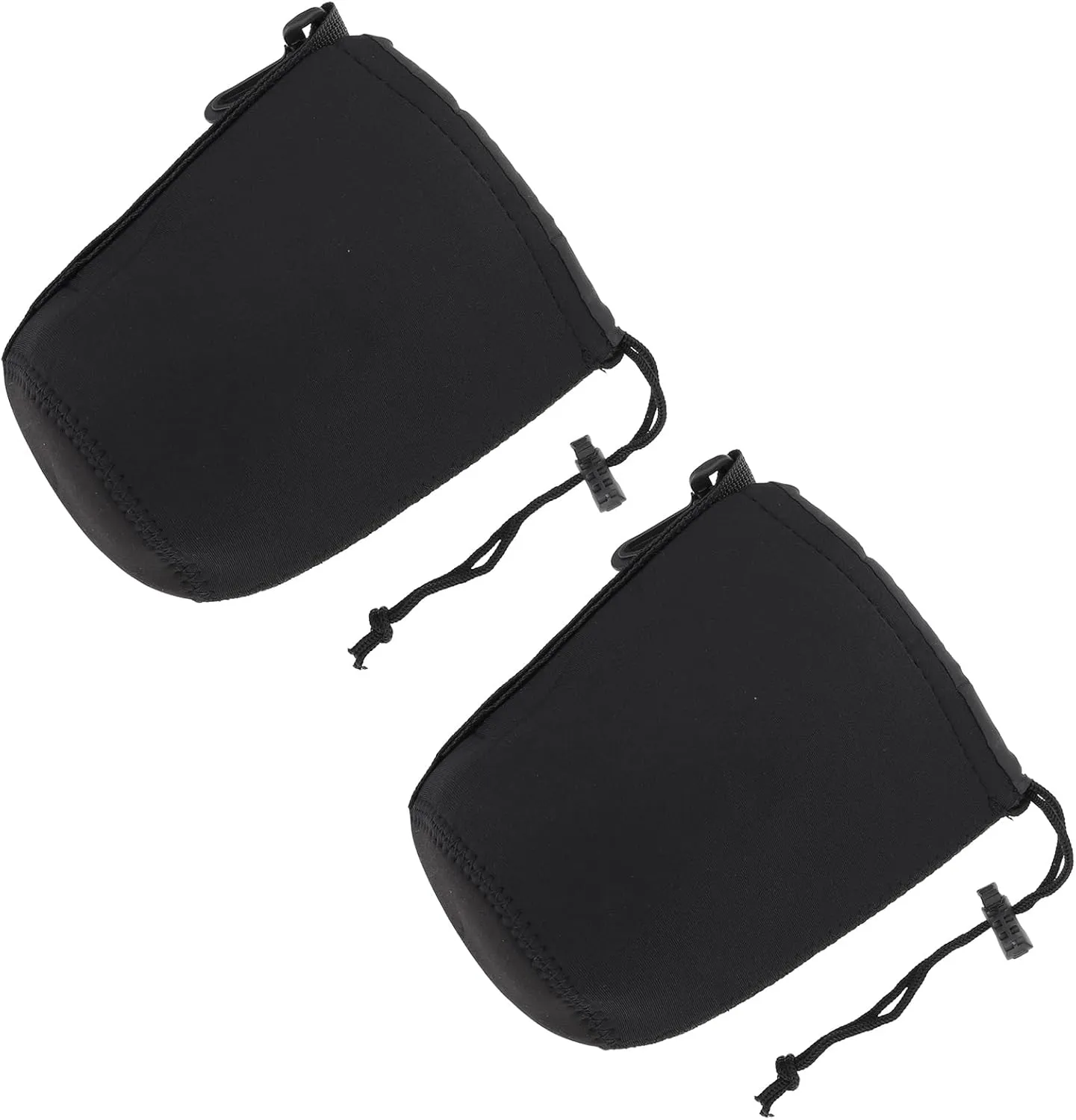 2pcs Camera Lens Case - Drawstring Lens Pouch Bag - Shockproof Neoprene Case for DSLR Camera Lenses
