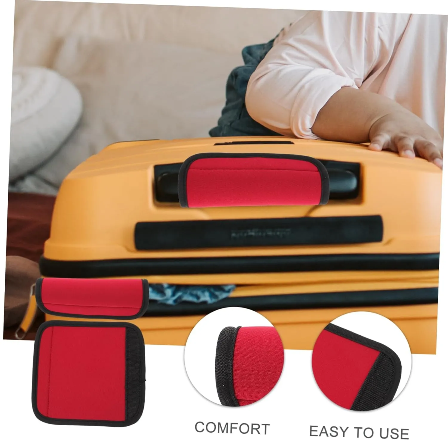 2pcs Luggage Handle Wraps for Suitcases Luggage Handles Wrap Travel Belt for Covers