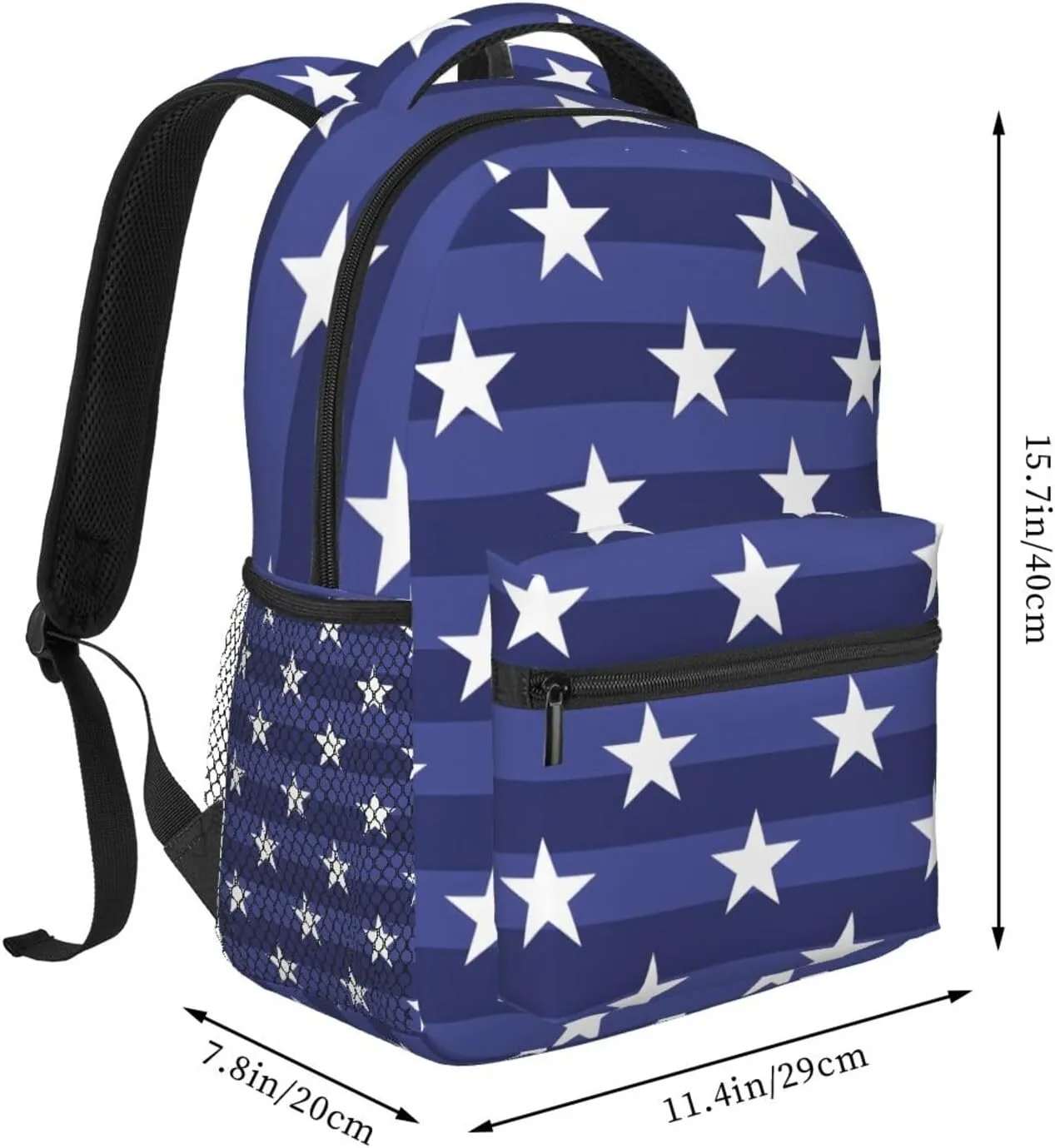 4th July Travel Laptop Backpack for Women Lightweight College Backpack Adjustable Fits 15.6 Inch Laptop Bag Waterproof for Men, Work