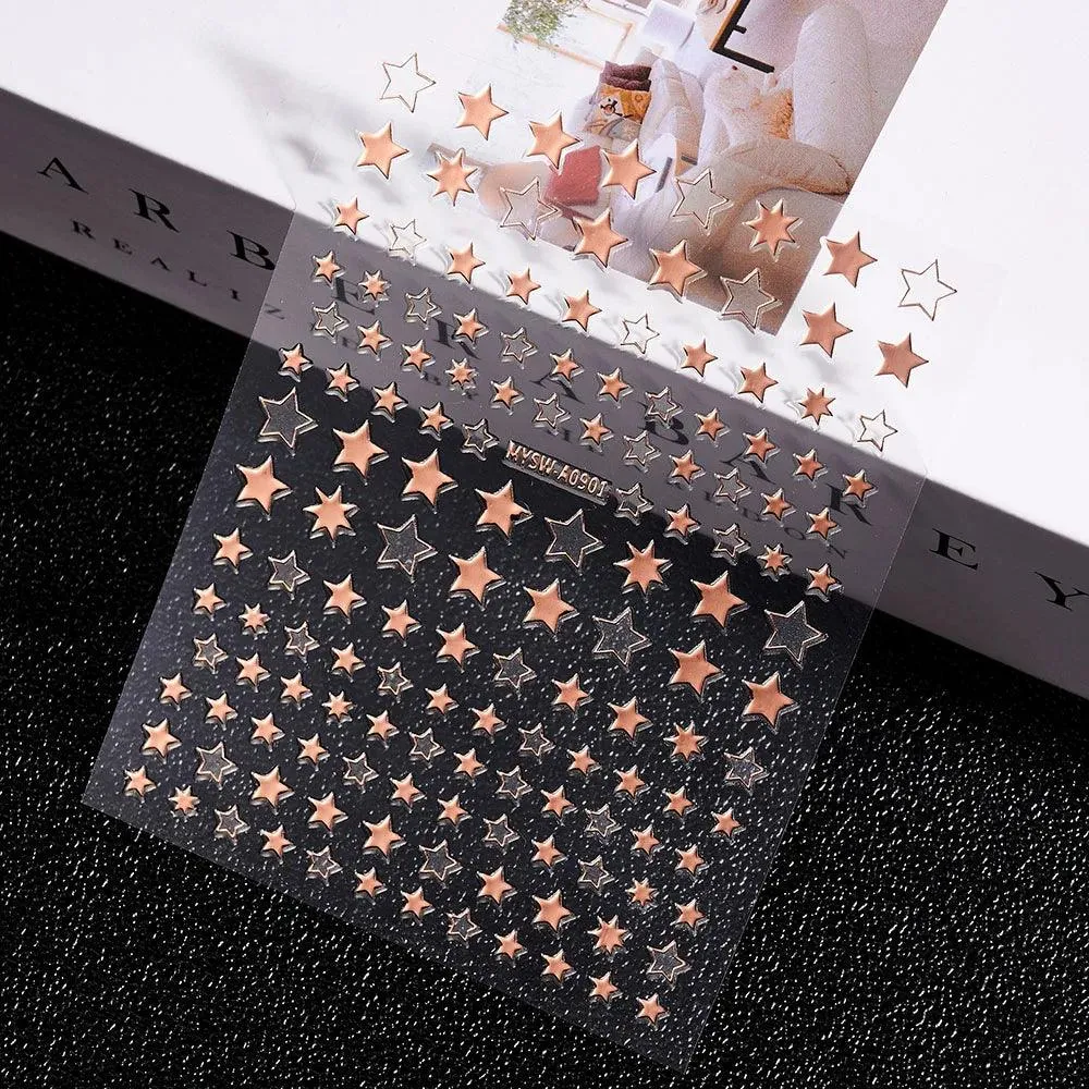 5D Christmas Nail Art Stickers - Festive Winter Designs for Creative Holiday Manicures