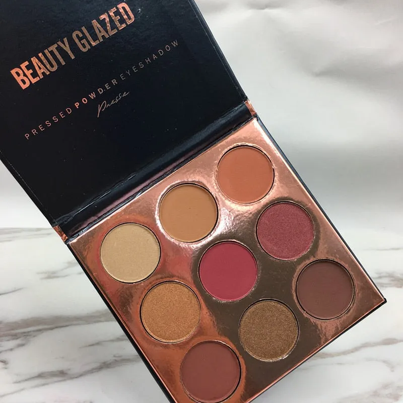 9 Colors Eyeshadow Palette Matte Diamond Glitter Foiled Eye Shadow