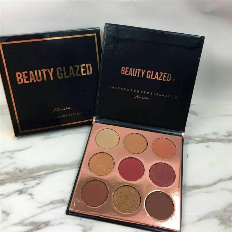 9 Colors Eyeshadow Palette Matte Diamond Glitter Foiled Eye Shadow