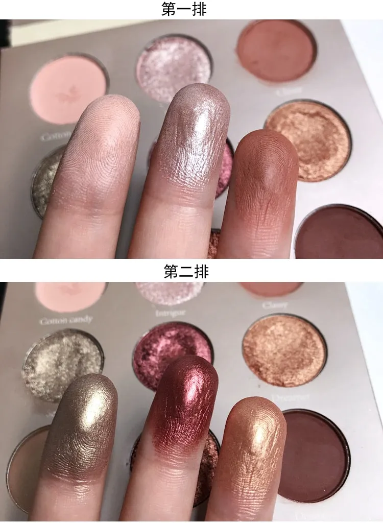 9 Colors Makeup Pressed Eyeshadow Glitter Shimmer Matte Eyeshadow Palette