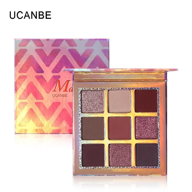 9 Colors Palette Eyeshadow Shimmer Matte Glitter Palette