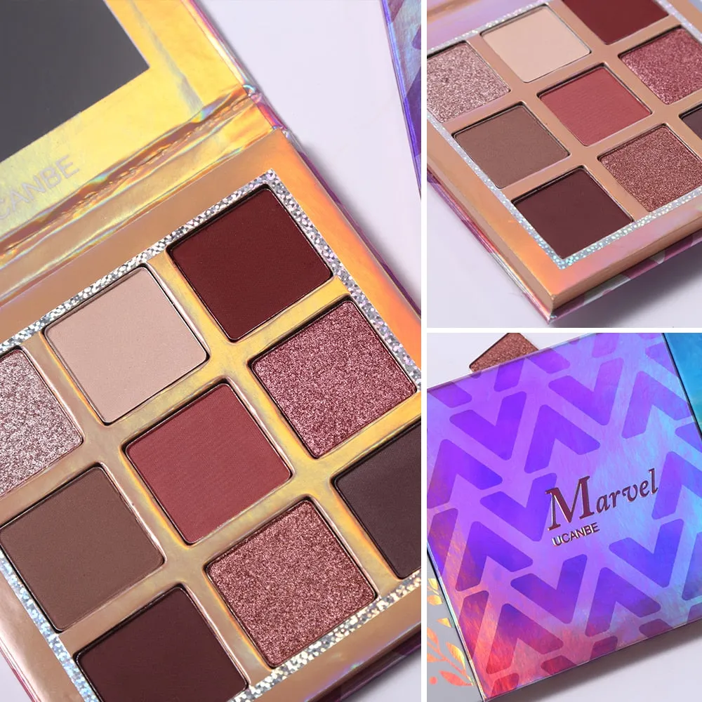 9 Colors Palette Eyeshadow Shimmer Matte Glitter Palette