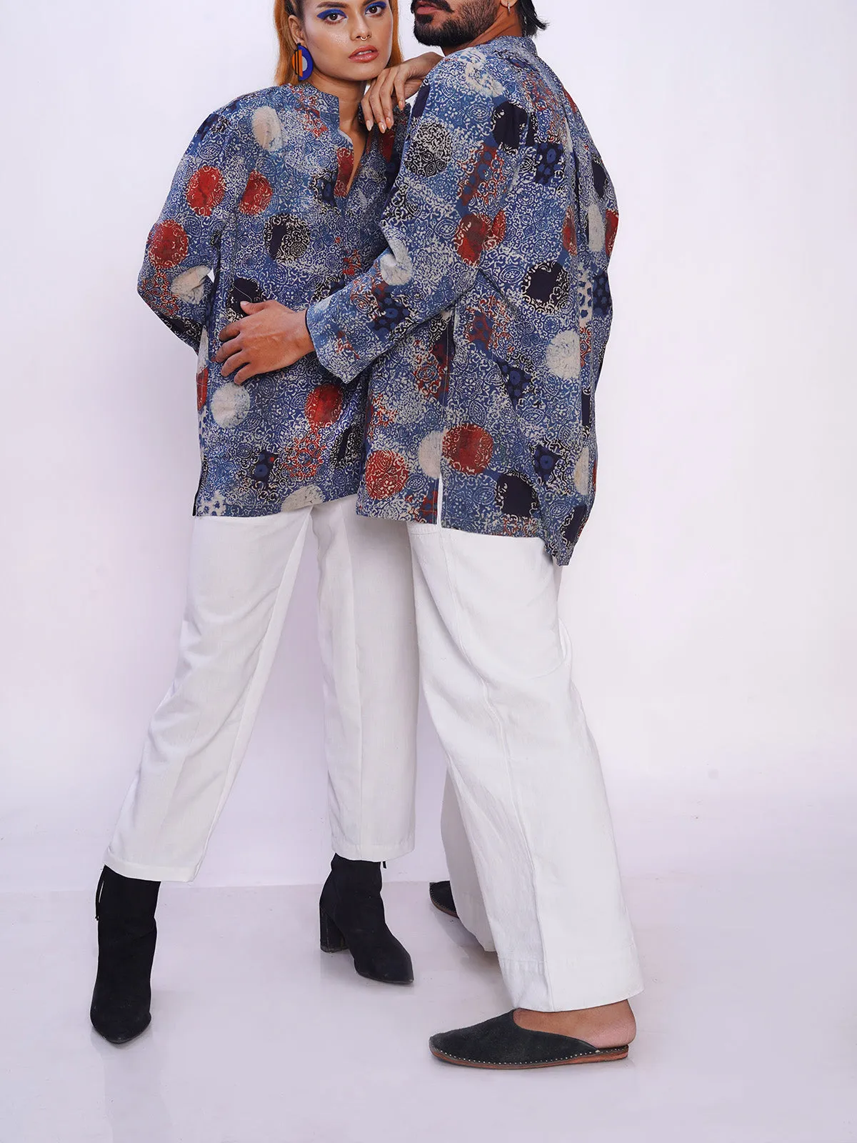 Ajrakh Kurta Multicolor