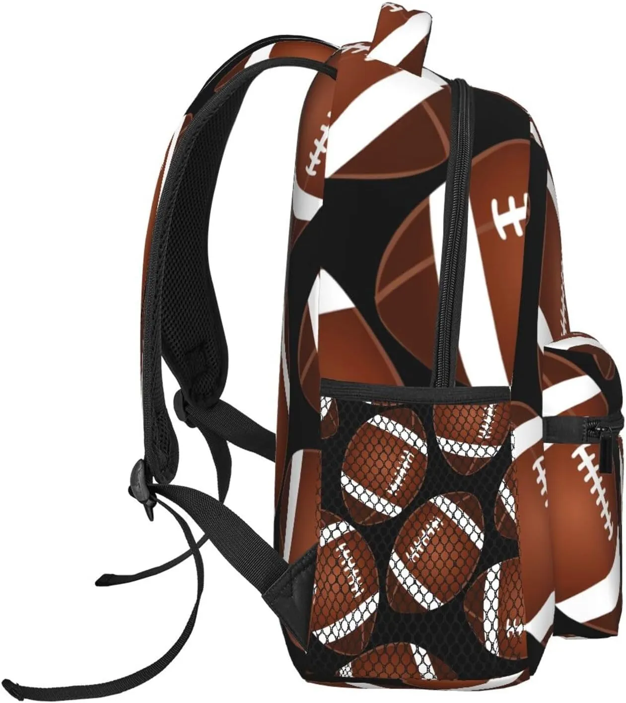 American Football Travel Laptop Backpack for Women Lightweight College Backpack Adjustable Fits 15.6 Inch Laptop Bag Waterproof for Gym, Men, Work
