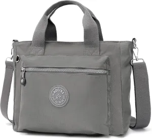 AOCINA Mini Tote Bag with Multi Pockets Small Crossbody Bags for Women Nylon Printed Shoulder Bag