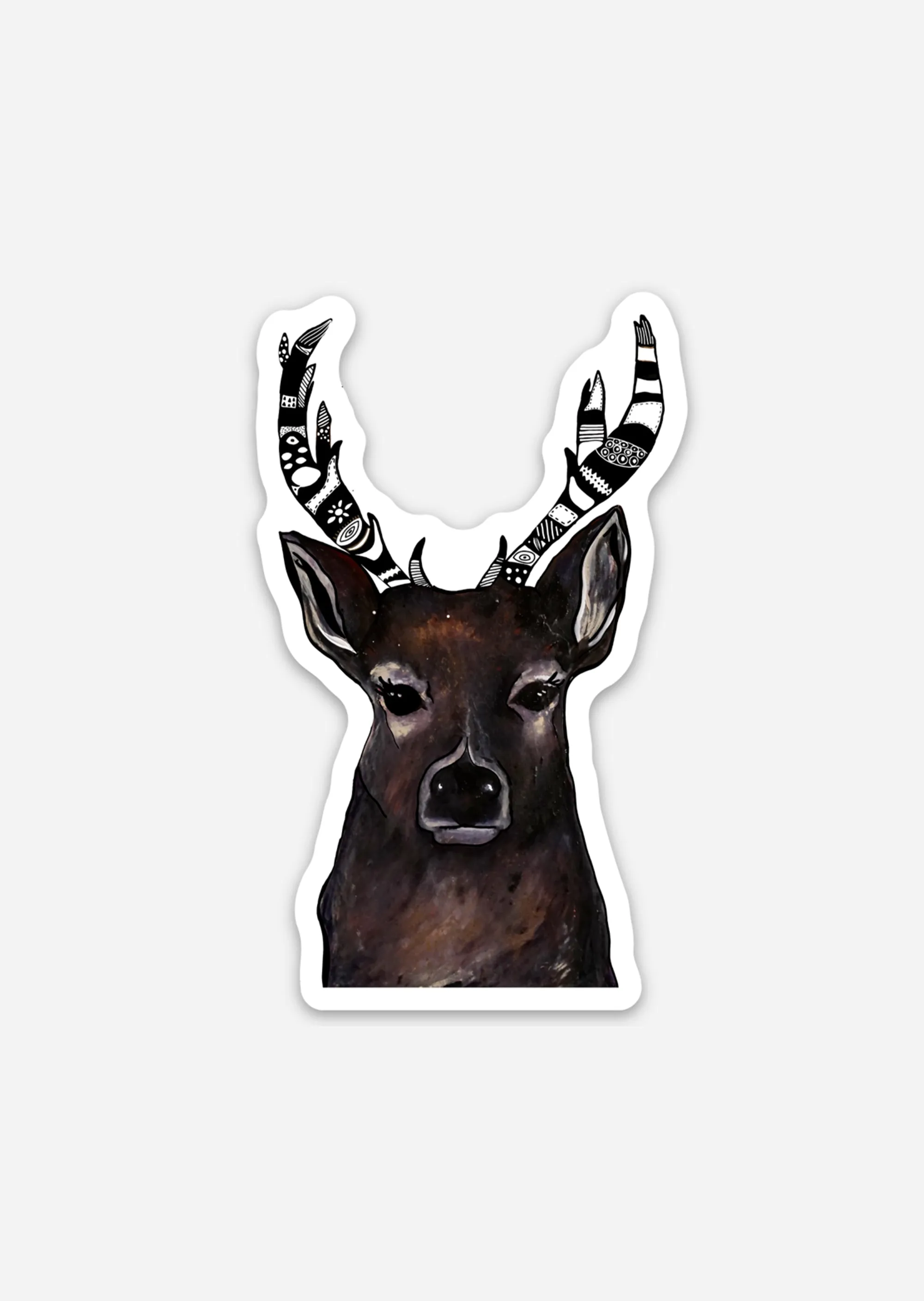 Artisanal Deer Majesty Sticker