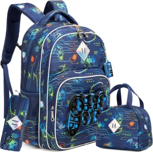 Backpack for Girls Elementary Preschool Kids Lunch Box for School