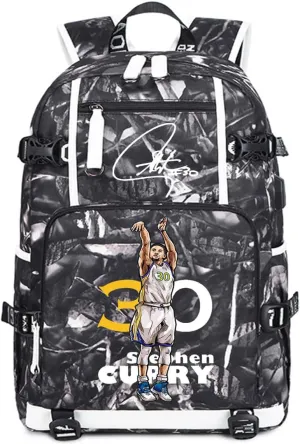 Basketball Player 30 Multifunction Backpack Travel Student Backpack Fans Bookbag For Men Women (3)