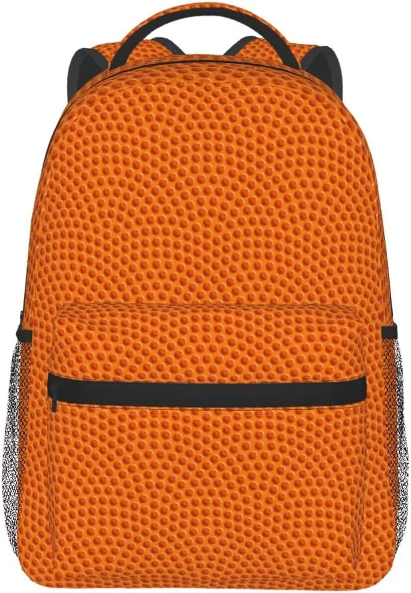 Basketball Travel Laptop Backpack Women Lightweight Backpack Adjustable College Backpack Fits 15.6 Inch Laptop Waterproof Travel Backpack for Men
