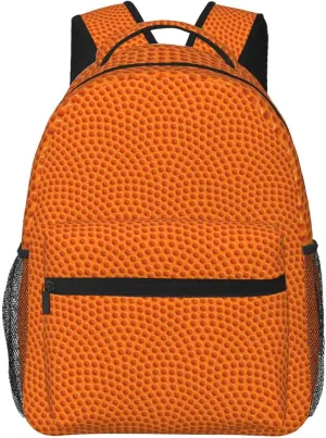 Basketball Travel Laptop Backpack Women Lightweight Backpack Adjustable College Backpack Fits 15.6 Inch Laptop Waterproof Travel Backpack for Men