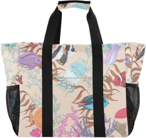 Beach Bag Pool Bag Large Reusable Shopping Bags with Handles