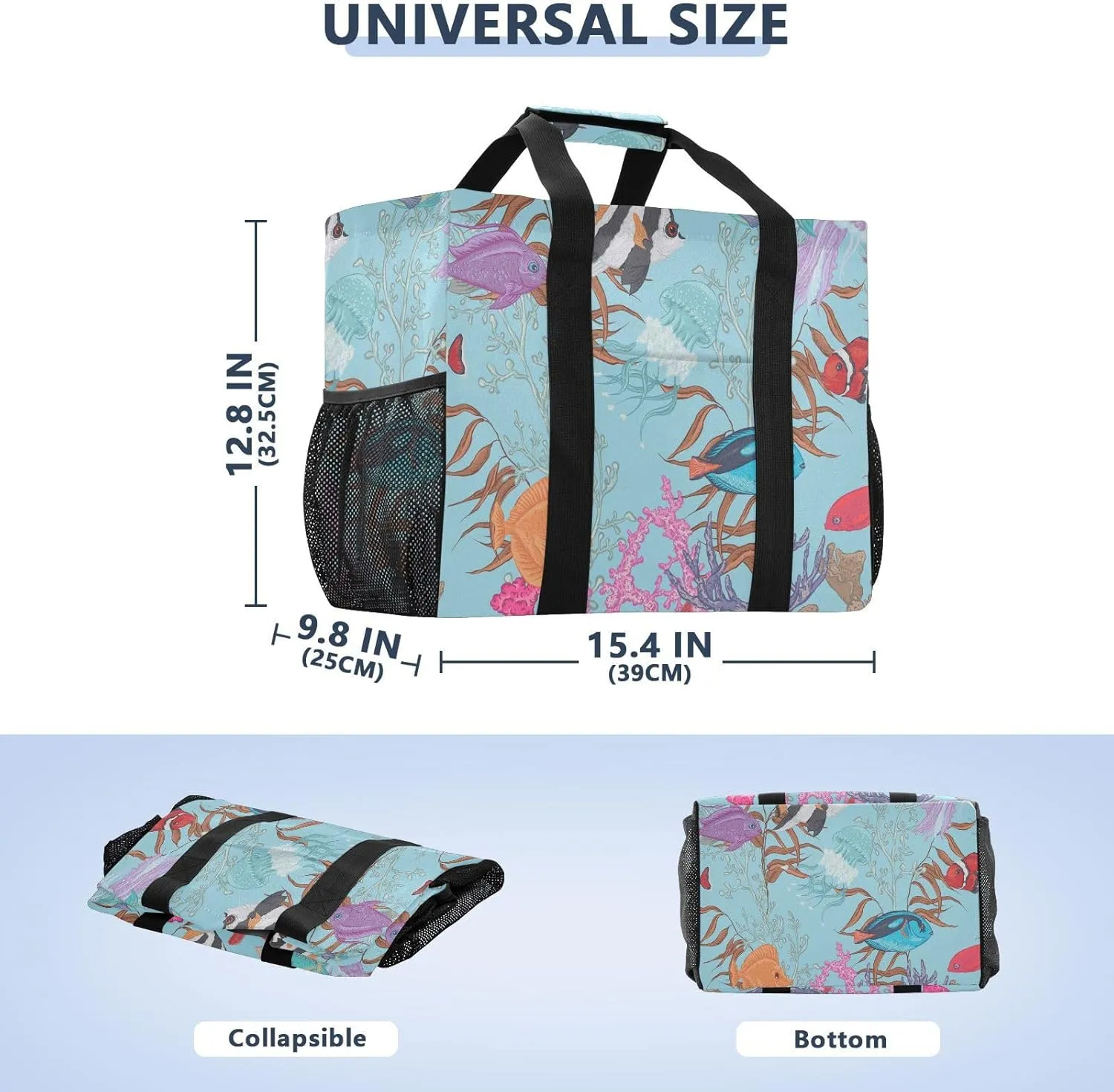 Beach Bag Pool Bag Large Reusable Shopping Bags with Handles