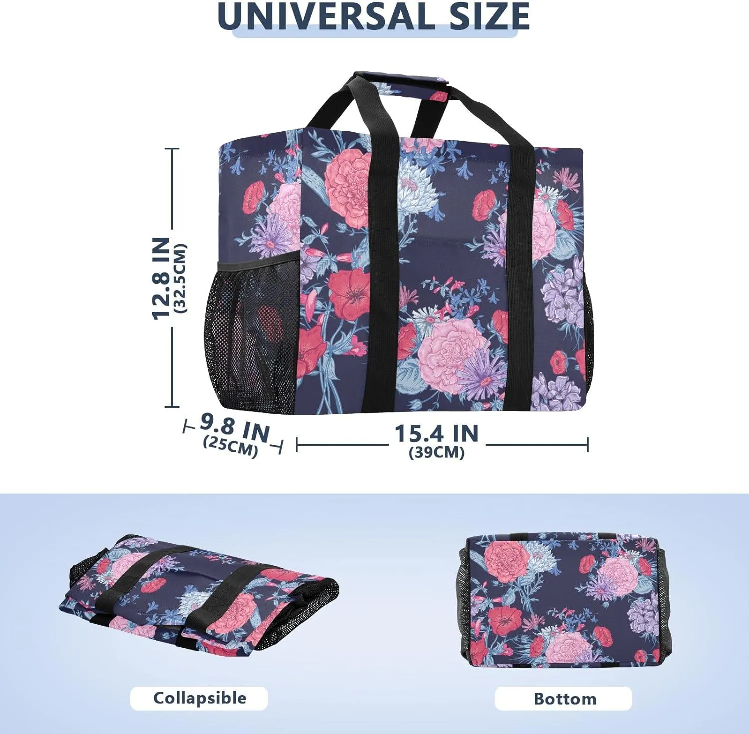 Beach Bag Pool Bag Large Reusable Shopping Bags with Handles