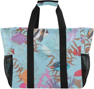 Beach Bag Pool Bag Large Reusable Shopping Bags with Handles