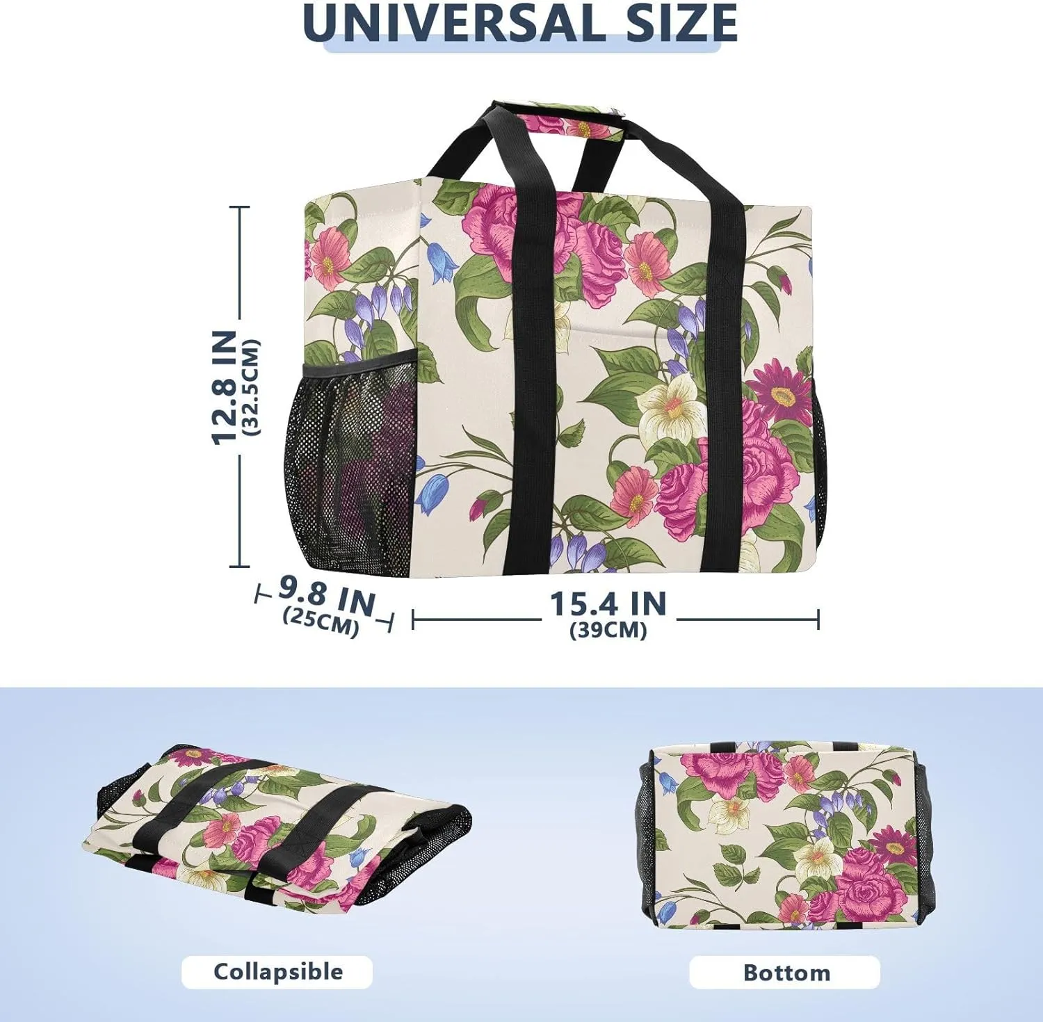Beach Bag Pool Bag Large Reusable Shopping Bags with Handles