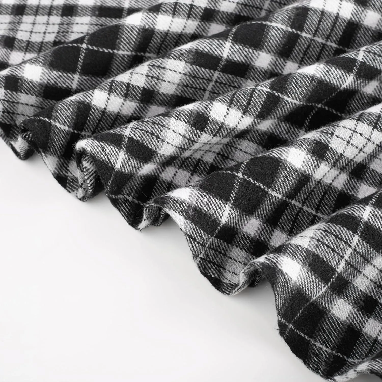 Belle Poque Women's Plaid A-line Skirt Vintage Pleated Flared Midi Skirts Fall Winter Skirts with Pockets & Belts
