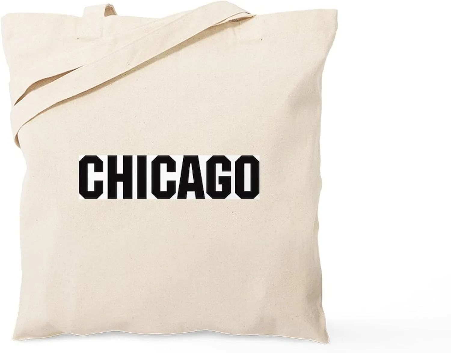 CafePress Chicago, Illinois Tote Bag Natural Canvas Tote Bag, Reusable Shopping Bag