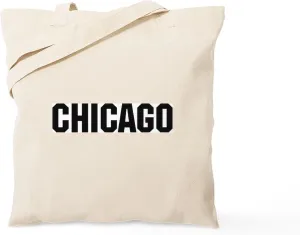 CafePress Chicago, Illinois Tote Bag Natural Canvas Tote Bag, Reusable Shopping Bag