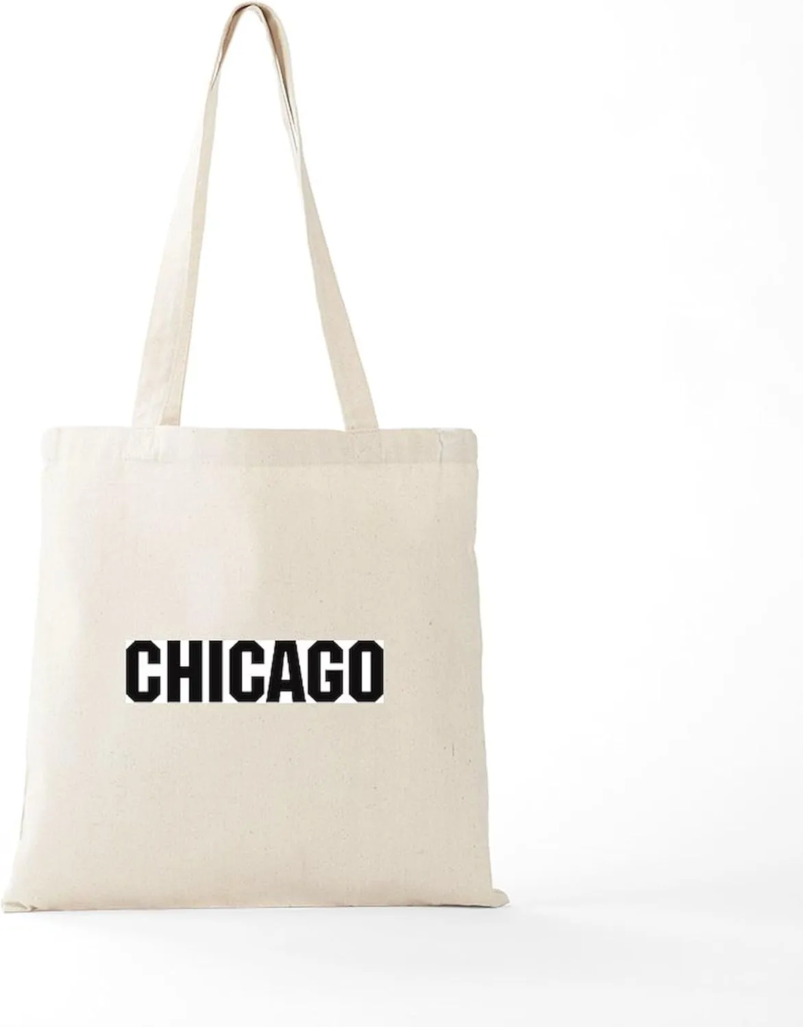 CafePress Chicago, Illinois Tote Bag Natural Canvas Tote Bag, Reusable Shopping Bag