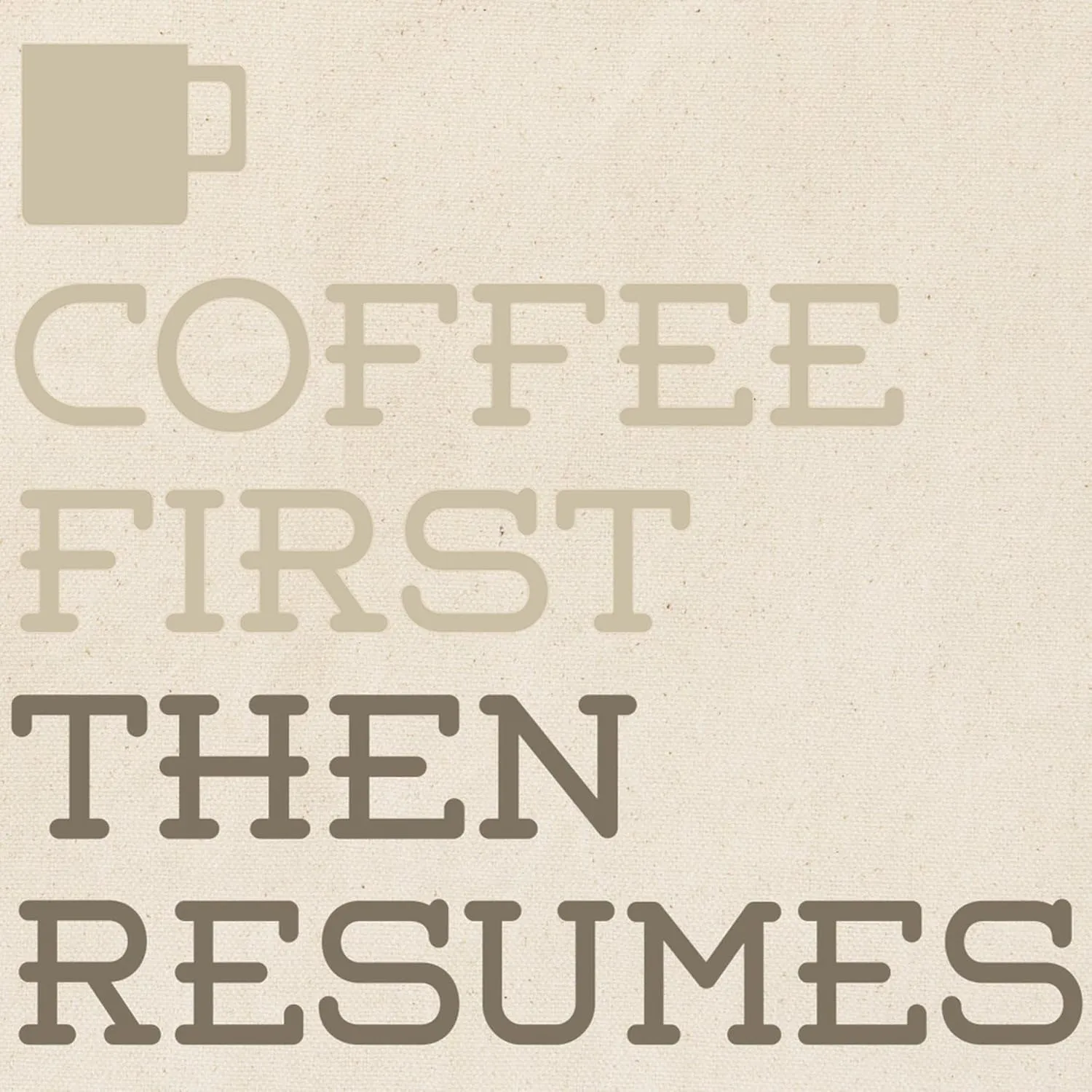 CafePress Coffee Then Resumes Tote Bag Natural Canvas Tote Bag, Reusable Shopping Bag