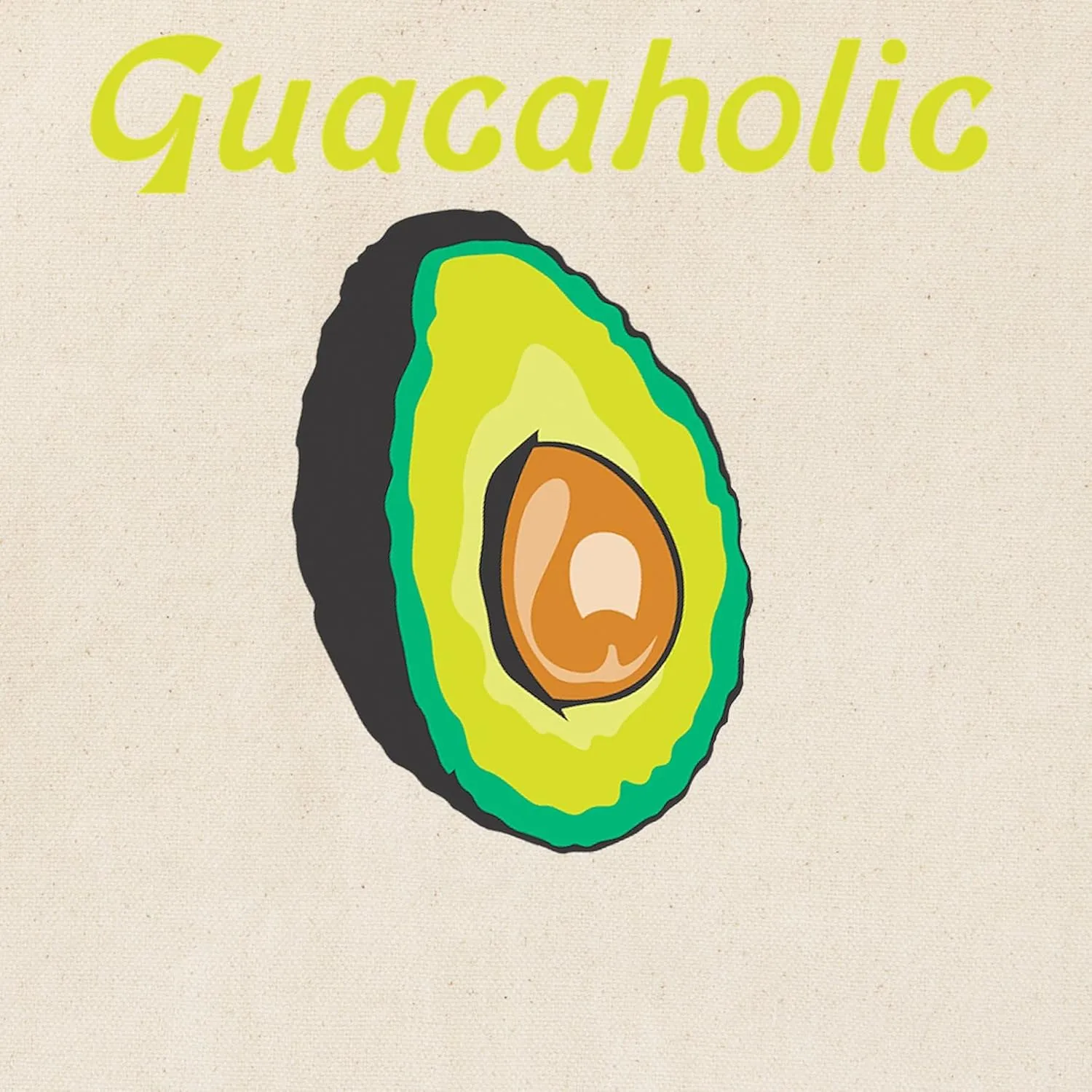 CafePress Guacaholic Tote Bag Natural Canvas Tote Bag, Reusable Shopping Bag