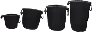 Camera Bag Waterproof 4 Piece Lens Storage Pouch for Dslr/mirrorless Lenses Scratch- - Case