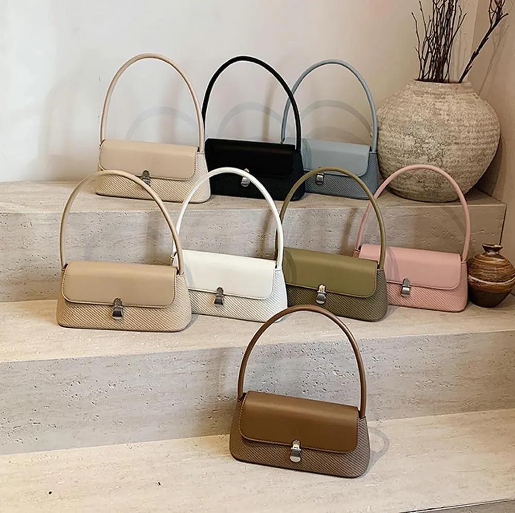 Casual Shoulder Purses For Women Cute Tote Handbag Underarm Bag Commuter Travel Satchels PU Leather 2025