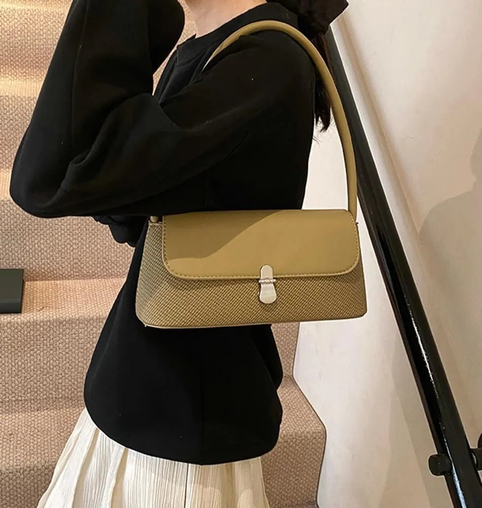 Casual Shoulder Purses For Women Cute Tote Handbag Underarm Bag Commuter Travel Satchels PU Leather 2025