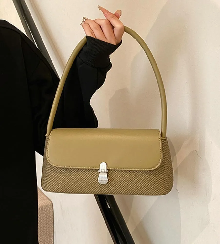 Casual Shoulder Purses For Women Cute Tote Handbag Underarm Bag Commuter Travel Satchels PU Leather 2025