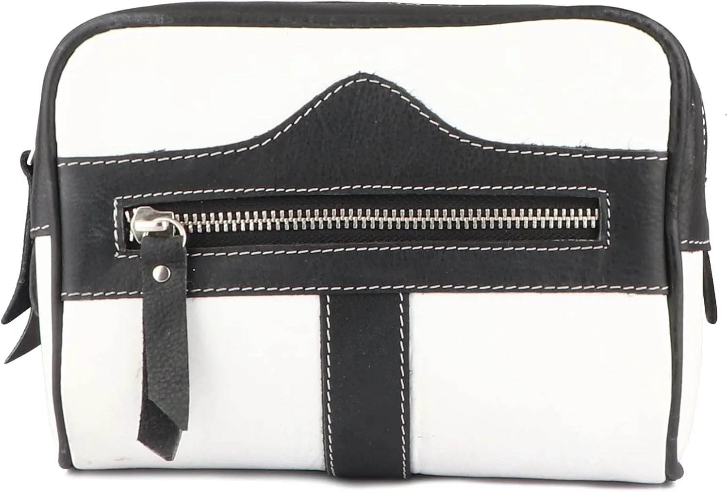 CHALLENGER Leather Waist Belt Bag Travel Pouch Fanny Pack White 18BT25WH