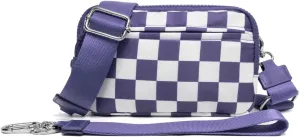 Checkered Sling Backpack Women Crossbody Bags Bum Bag Cute Cross Body Hobo Satchels Shoulder Sport Wallet Purses 2025