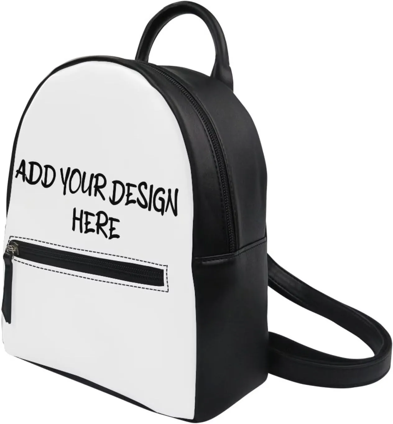 COEQINE Custom Mini Backpack for Women Leather Bookbag With Handles for Travel Portable Fashion Backpack Purse Dedigner With Handles Waterproof Leather Daypack