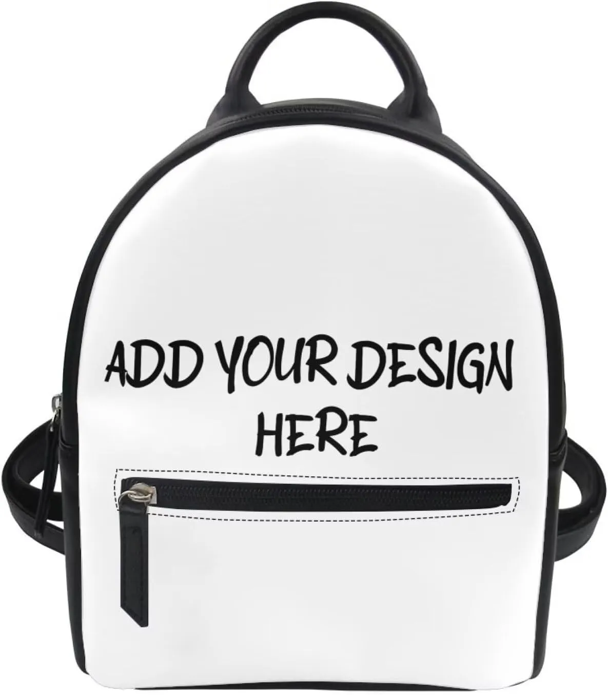 COEQINE Custom Mini Backpack for Women Leather Bookbag With Handles for Travel Portable Fashion Backpack Purse Dedigner With Handles Waterproof Leather Daypack