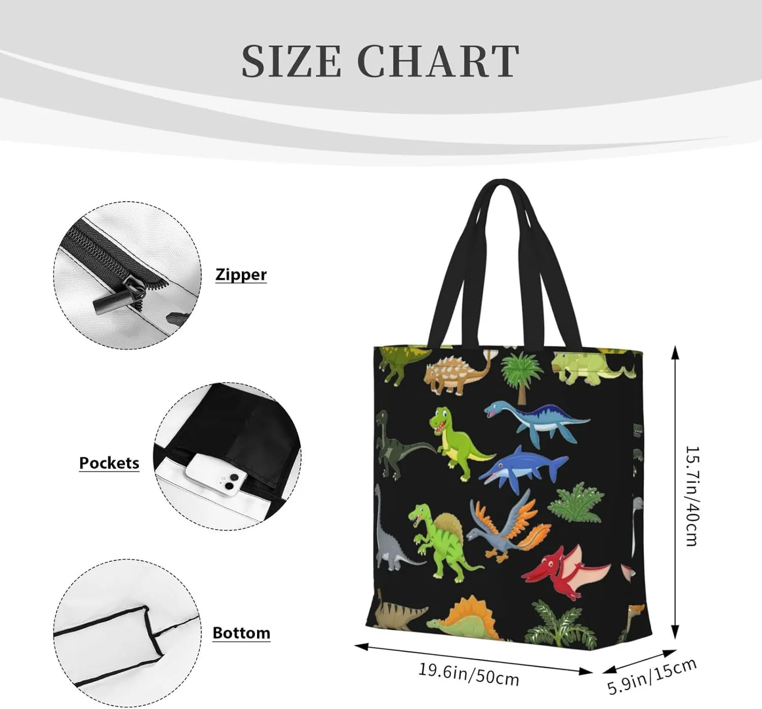 Colored Pineapple Print Tote Bag Casual Shoulder Bag Handbag Reusable Shopping Travel Bag Gifts For Women