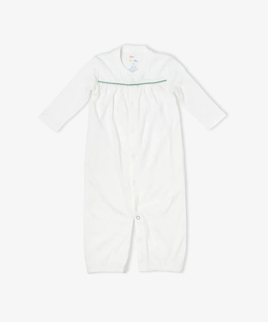 Convertible Gown, Seafoam Piping