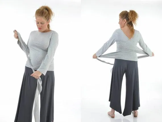Convertible Maternity Wrap Top