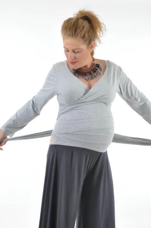 Convertible Maternity Wrap Top