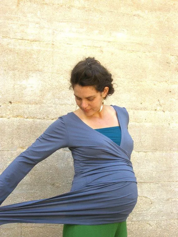 Convertible Maternity Wrap Top