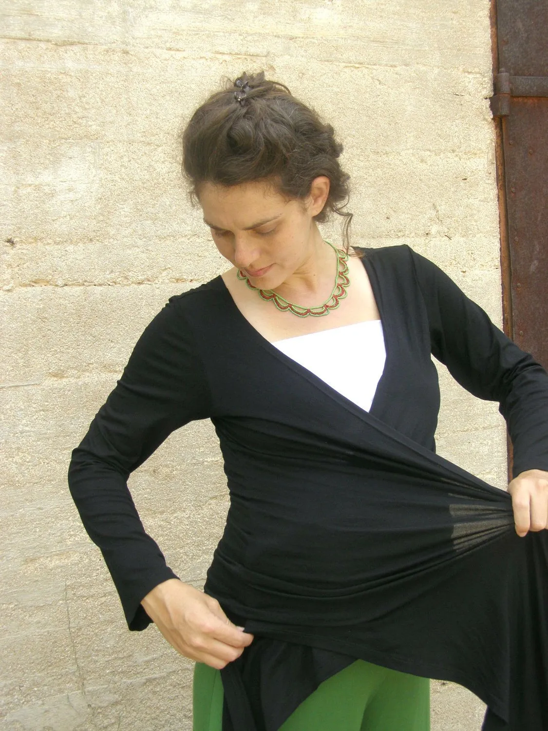 Convertible Maternity Wrap Top