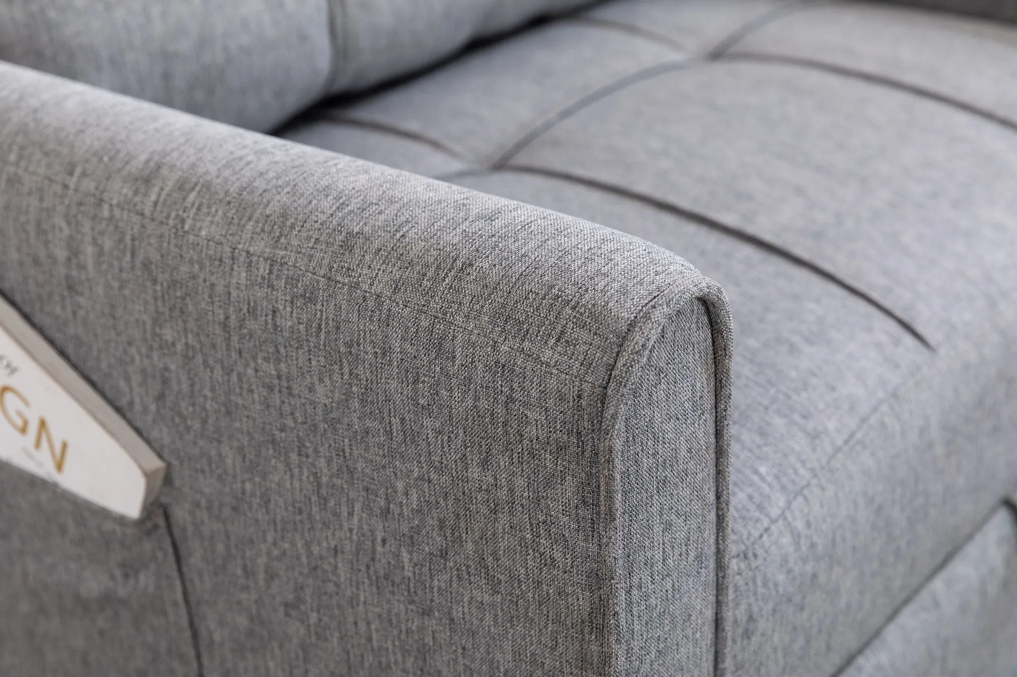 Couch.com Convertible Chair Sofa Bed Gray, Durable Design, Fabric Construction, Dark Gray Finish by Couch.com
