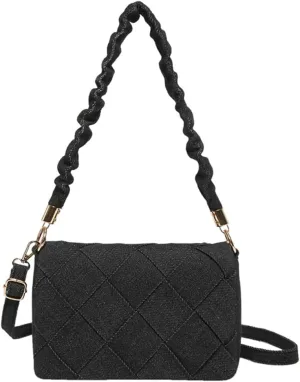 Denim Hobo Bags Women Cute Woven Underarm Shoulder Bag Satchels Top-handle Tote Handbag Evening Clutch Crossbody
