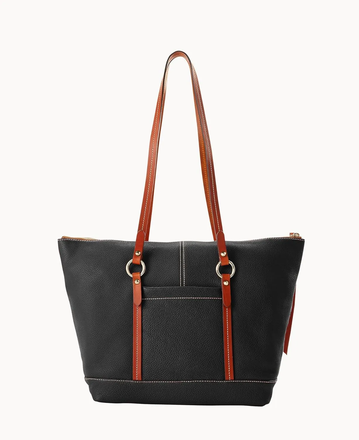 Dooney & Bourke Handbags for Women, Pebble Grain Leather Tote Bag with Zipper & Compartments